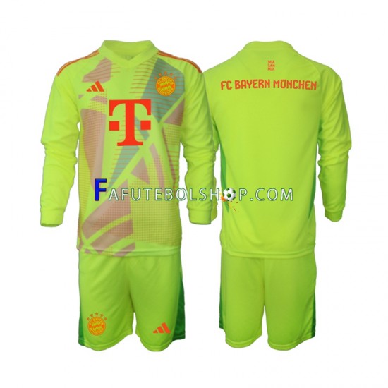 Camisa Goleiro 1 Bayern de Munique 2024-2025 manga longa ,infantil