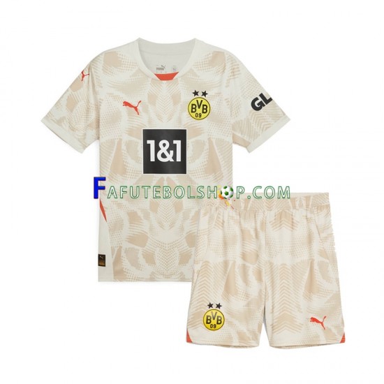 Camisa Goleiro 2 Borussia Dortmund 2024-2025 manga curta ,infantil