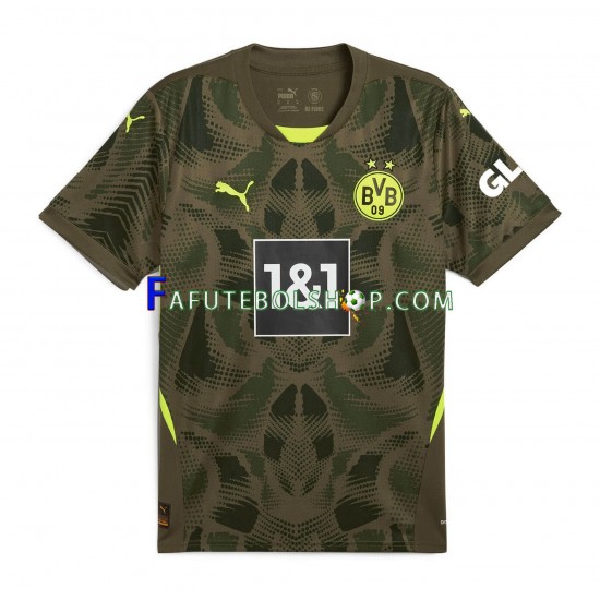 Camisa Goleiro 1 Borussia Dortmund 2024-2025 manga curta ,Masculino