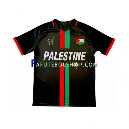 Camisa 1 Club Deportivo Palestino Center Stripre 2024-2025 manga curta ,Masculino