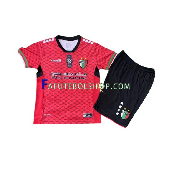 Camisa Goleiro 1 Club Deportivo Palestino 2024-2025 manga curta ,infantil