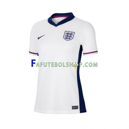 Camisa 1 Inglaterra Euro 2024 manga curta ,Feminino