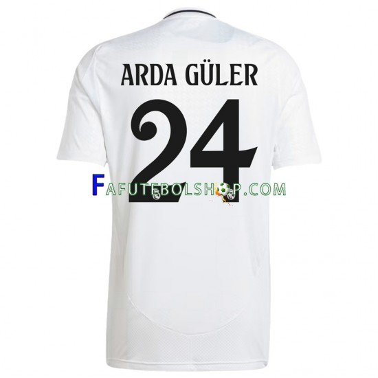 Camisa 1 Real Madrid ARDA GULER 24 2024-2025 manga curta ,Masculino