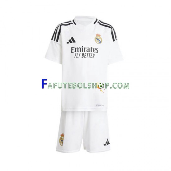 Camisa 1 Real Madrid 2024-2025 manga curta ,infantil