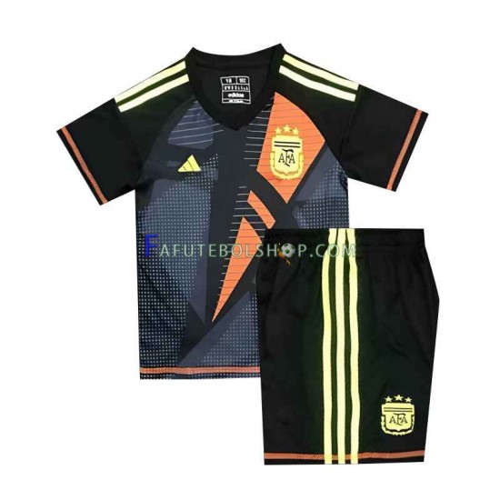 Camisa Goleiro 1 Argentina Euro 2024 manga curta ,infantil