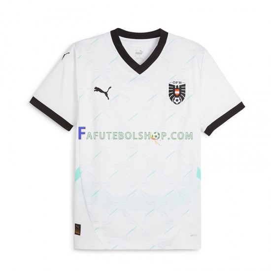 Camisa 2 Áustria Euro 2024 manga curta ,Masculino