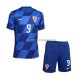 Camisa 2 Croácia Andrej Kramaric 9 Euro 2024 manga curta ,infantil