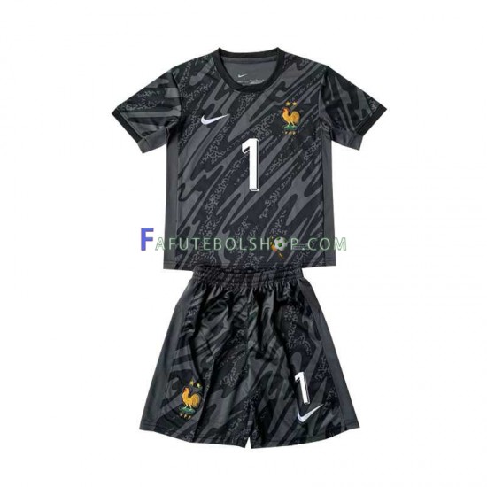 Camisa Goleiro 2 França Hugo Lloris 1 Euro 2024 manga curta ,infantil