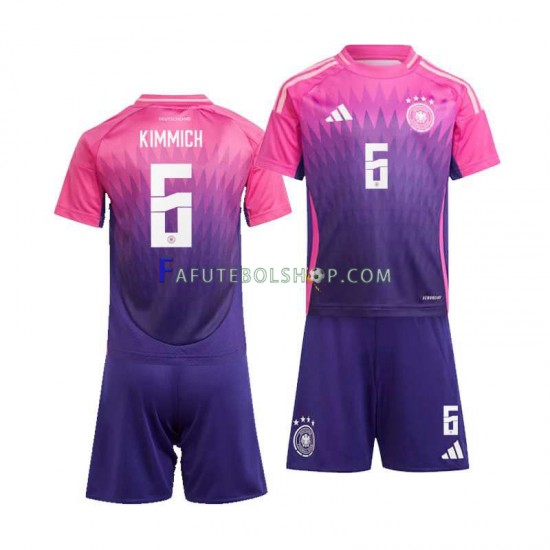 Camisa 2 Alemanha Joshua Kimmich 6 Euro 2024 manga curta ,infantil