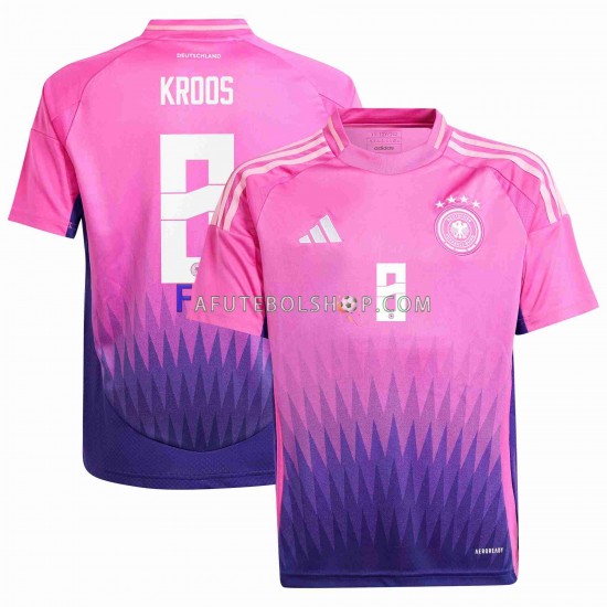 Camisa 2 Alemanha Toni Kroos Euro 2024 manga curta ,Masculino