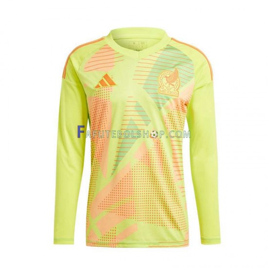 Camisa Goleiro 2 México Euro 2024 manga longa ,Masculino