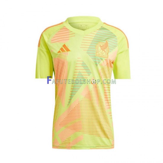 Camisa Goleiro 2 México Euro 2024 manga curta ,Masculino