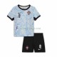 Camisa 2 Portugal Bruno Fernandes 8 Euro 2024 manga curta ,infantil