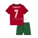 Camisa 1 Portugal Cristiano Ronaldo 7 Euro 2024 manga curta ,infantil