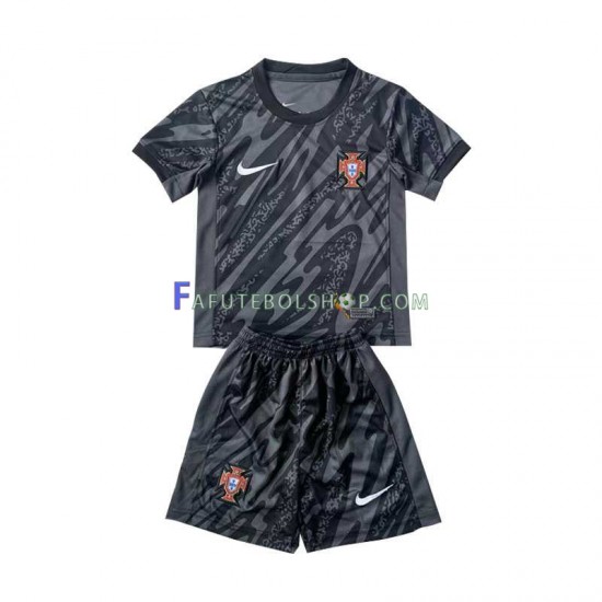 Camisa Goleiro 2 Portugal Euro 2024 manga curta ,infantil