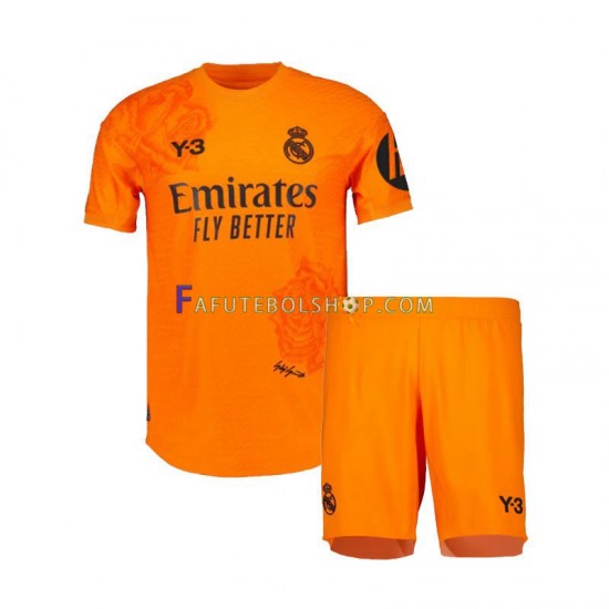 Camisa Goleiro 3 Real Madrid Y3 2023-2024 manga curta ,infantil