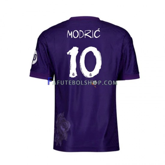 Camisa 4 Real Madrid Modrić Lucas 10 Y-3 2023-2024 manga curta ,Masculino