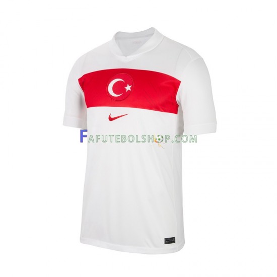 Camisa 1 Turquia Euro 2024 manga curta ,Masculino