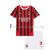 Camisa 1 AC Milan Christian Pulisic 11 2024-2025 manga curta ,infantil