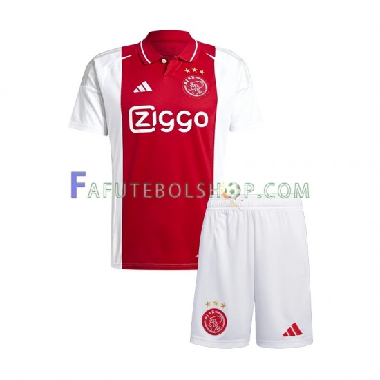 Camisa 1 AFC Ajax 2024-2025 manga curta ,infantil