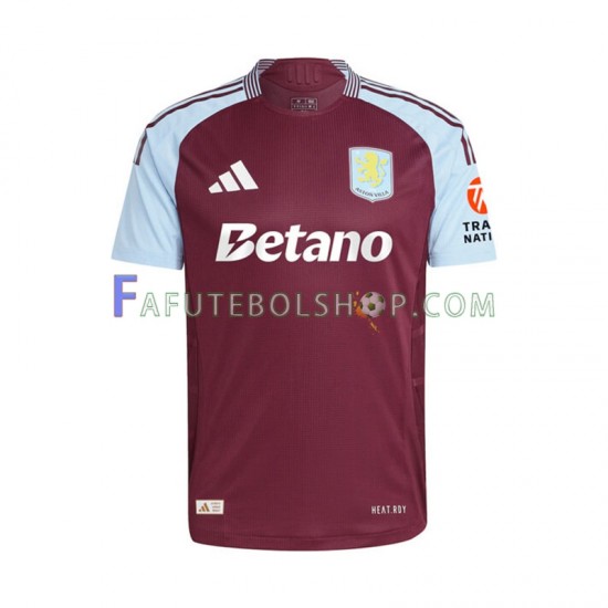 Camisa 1 Aston Villa 2024-2025 manga curta ,Masculino