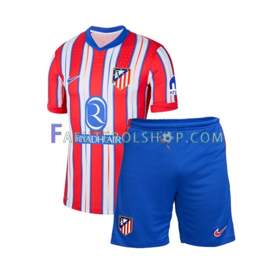 Camisa 1 Atlético de Madrid 2024-2025 manga curta ,infantil