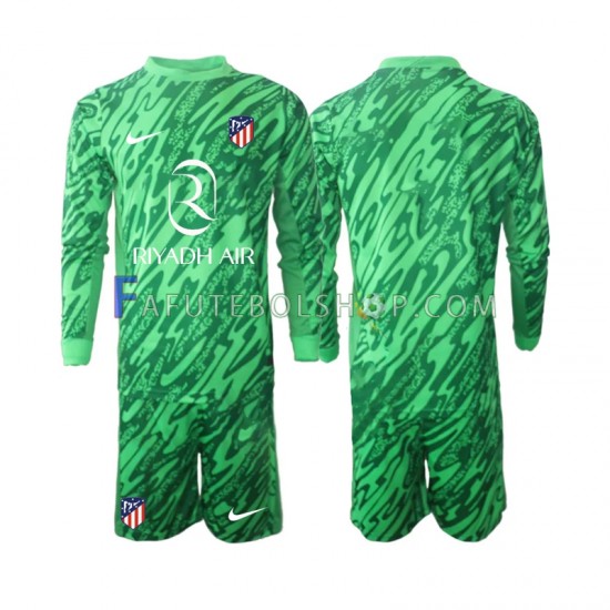 Camisa Goleiro 2 Atlético de Madrid 2024-2025 manga longa ,infantil