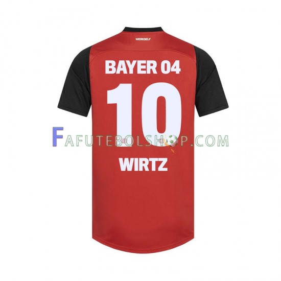 Camisa 1 Bayer Leverkusen Florian Wirtz 10 2024-2025 manga curta ,Masculino