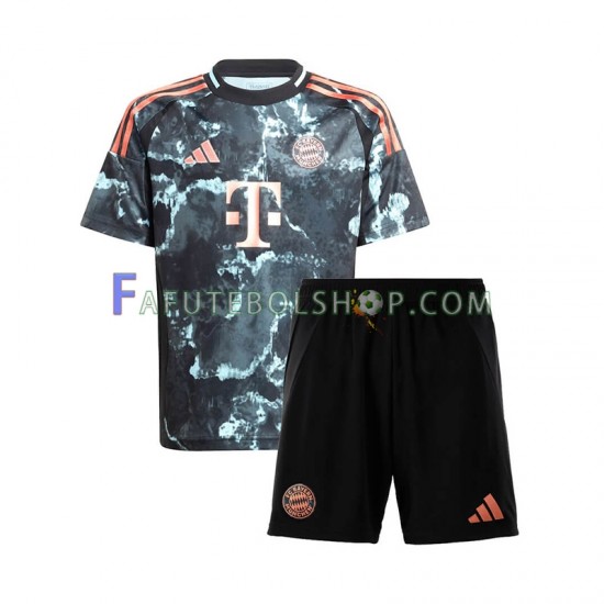 Camisa 2 Bayern de Munique 2024-2025 manga curta ,infantil