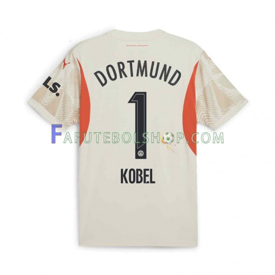 Camisa Goleiro 1 Borussia Dortmund Gregor Kobel 1 2024-2025 manga curta ,Masculino