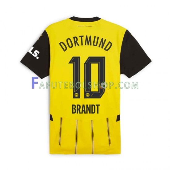 Camisa 1 Borussia Dortmund Julian Brandt 10 2024-2025 manga curta ,Masculino