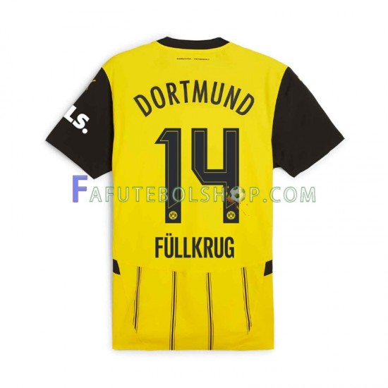 Camisa 1 Borussia Dortmund Niclas Fullkrug 14 2024-2025 manga curta ,Masculino