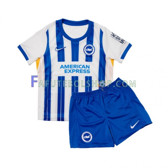 Camisa 1 Brighton Hove Albion 2024-2025 manga curta ,infantil