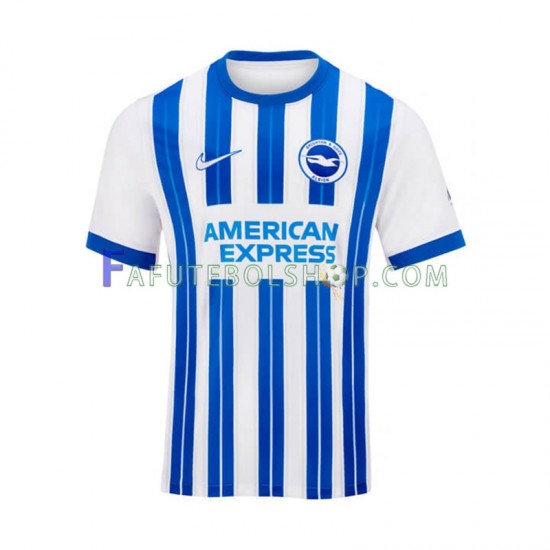 Camisa 1 Brighton Hove Albion 2024-2025 manga curta ,Masculino