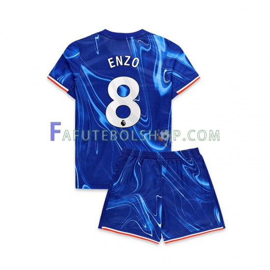 Camisa 1 Chelsea Enzo 8 2024-2025 manga curta ,infantil