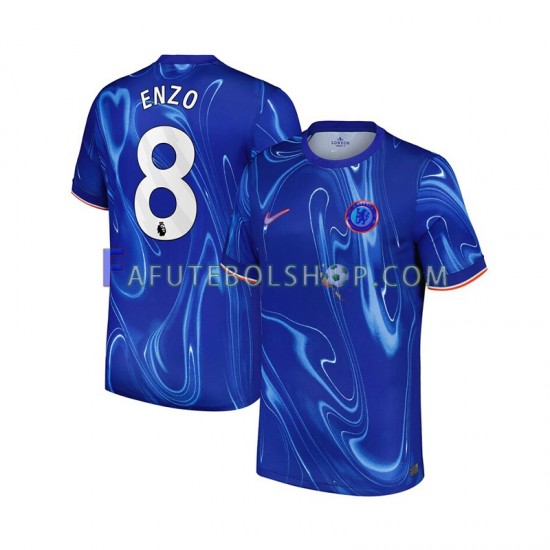 Camisa 1 Chelsea Enzo 8 2024-2025 manga curta ,Masculino