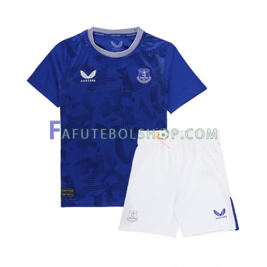 Camisa 1 Everton 2024-2025 manga curta ,infantil