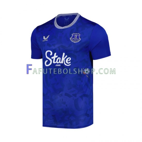 Camisa 1 Everton 2024-2025 manga curta ,Masculino