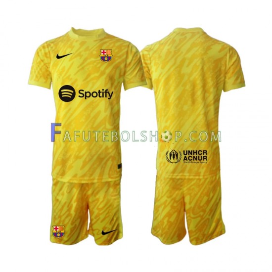 Camisa Goleiro 2 FC Barcelona 2024-2025 manga curta ,infantil