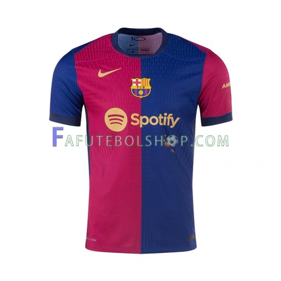 Camisa 1 FC Barcelona 2024-2025 manga curta ,Masculino