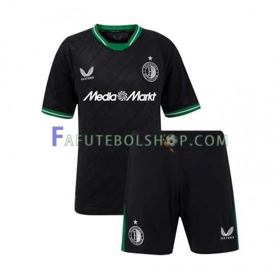 Camisa 2 Feyenoord Rotterdam 2024-2025 manga curta ,infantil