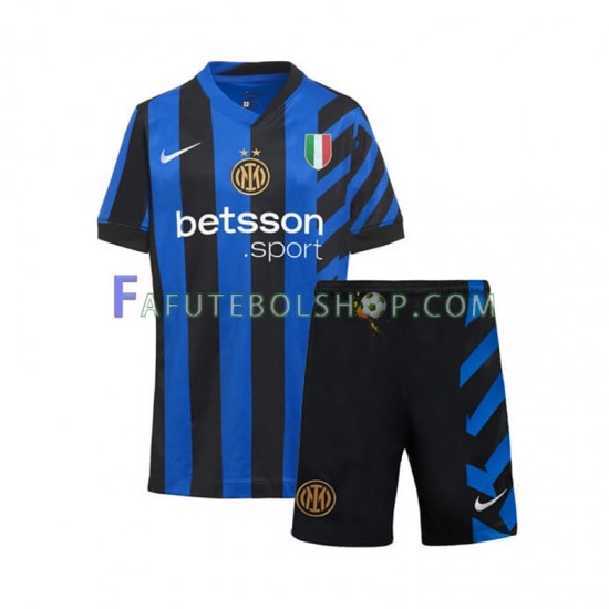 Camisa 1 Internazionale 2024-2025 manga curta ,infantil