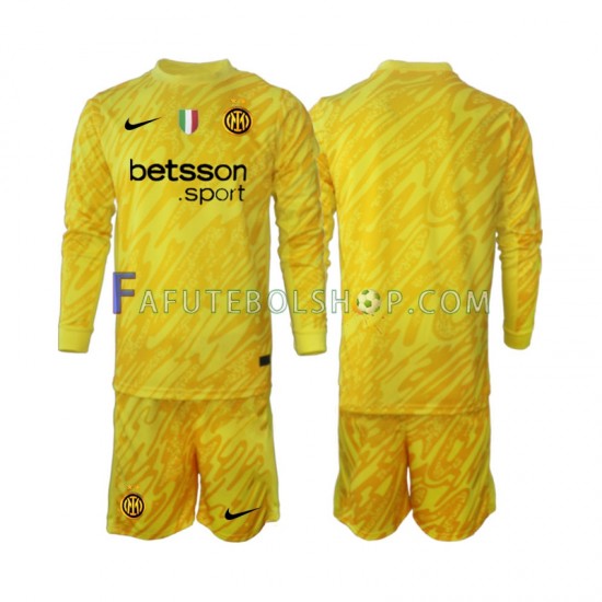 Camisa Goleiro 2 Internazionale 2024-2025 manga longa ,infantil