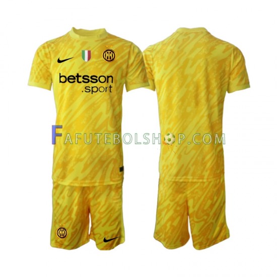 Camisa Goleiro 2 Internazionale 2024-2025 manga curta ,infantil