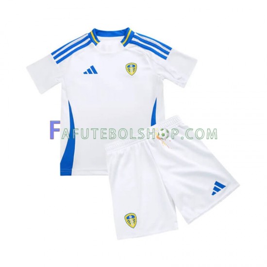 Camisa 1 Leeds United 2024-2025 manga curta ,infantil