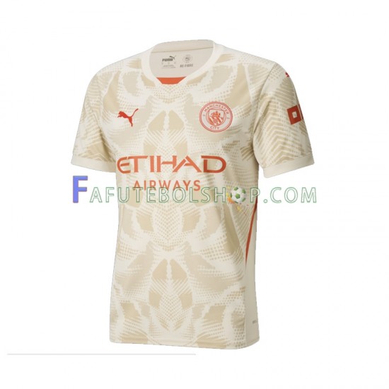 Camisa Goleiro 3 Manchester City 2024-2025 manga curta ,Masculino