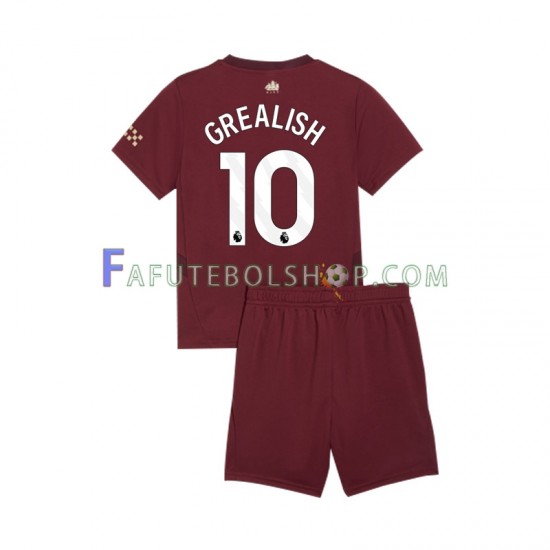 Camisa 3 Manchester City Jack Grealish 10 2024-2025 manga curta ,infantil