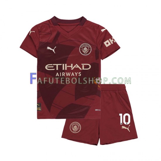 Camisa 3 Manchester City Jack Grealish 10 2024-2025 manga curta ,infantil