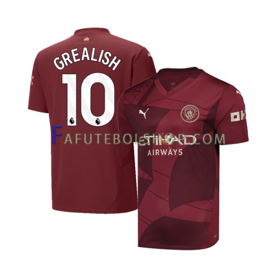 Camisa 3 Manchester City Jack Grealish 10 2024-2025 manga curta ,Masculino