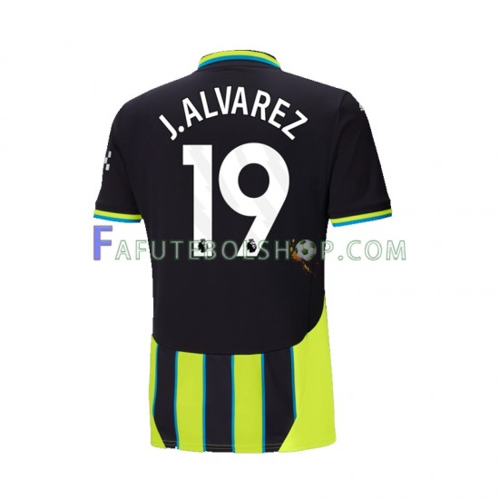 Camisa 2 Manchester City Julian Alvarez 19 2024-2025 manga curta ,Masculino